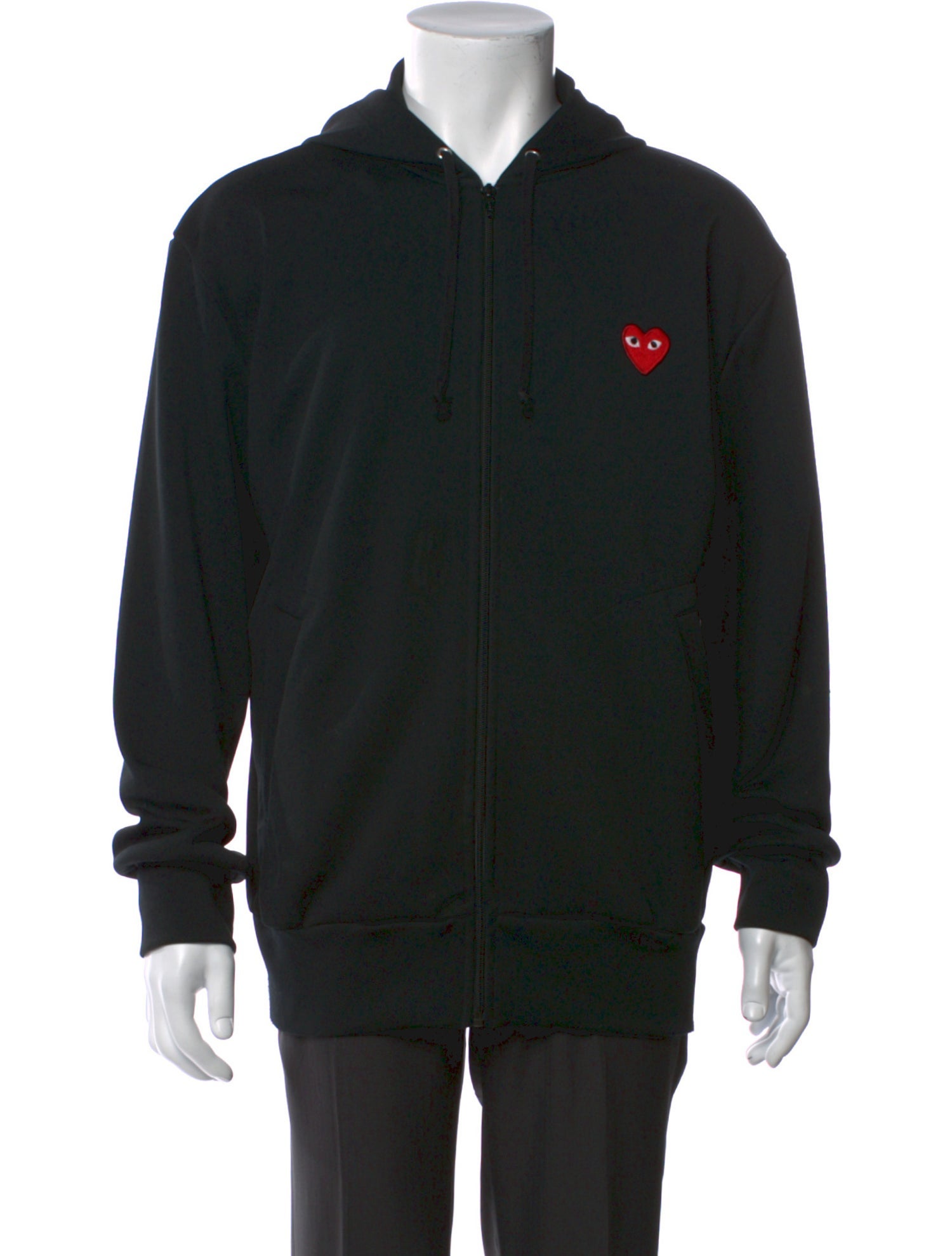 Comme des Garçons Play Graphic Print Crew Neck Hoodie