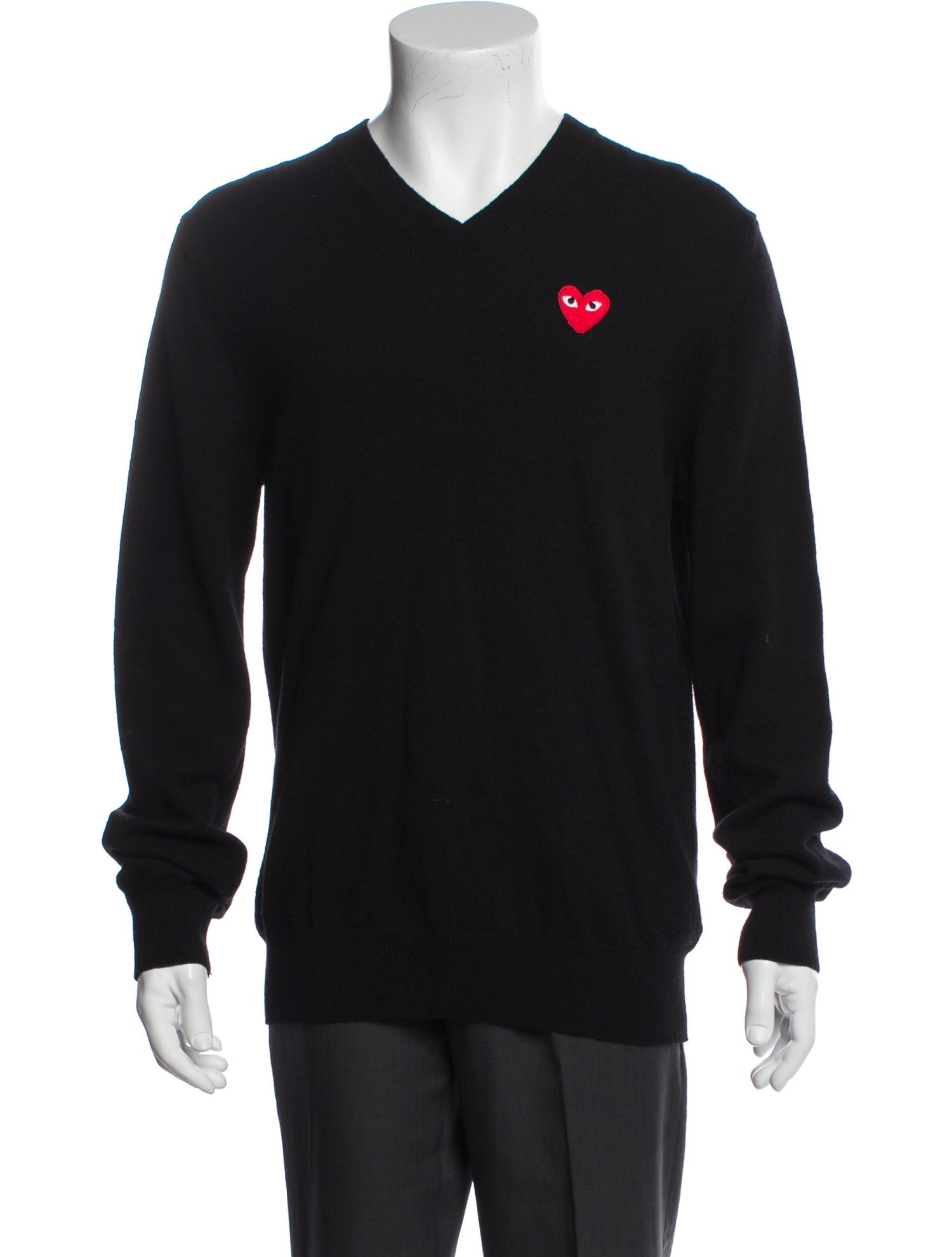 Comme des Garçons Play Wool Graphic Print Pullover