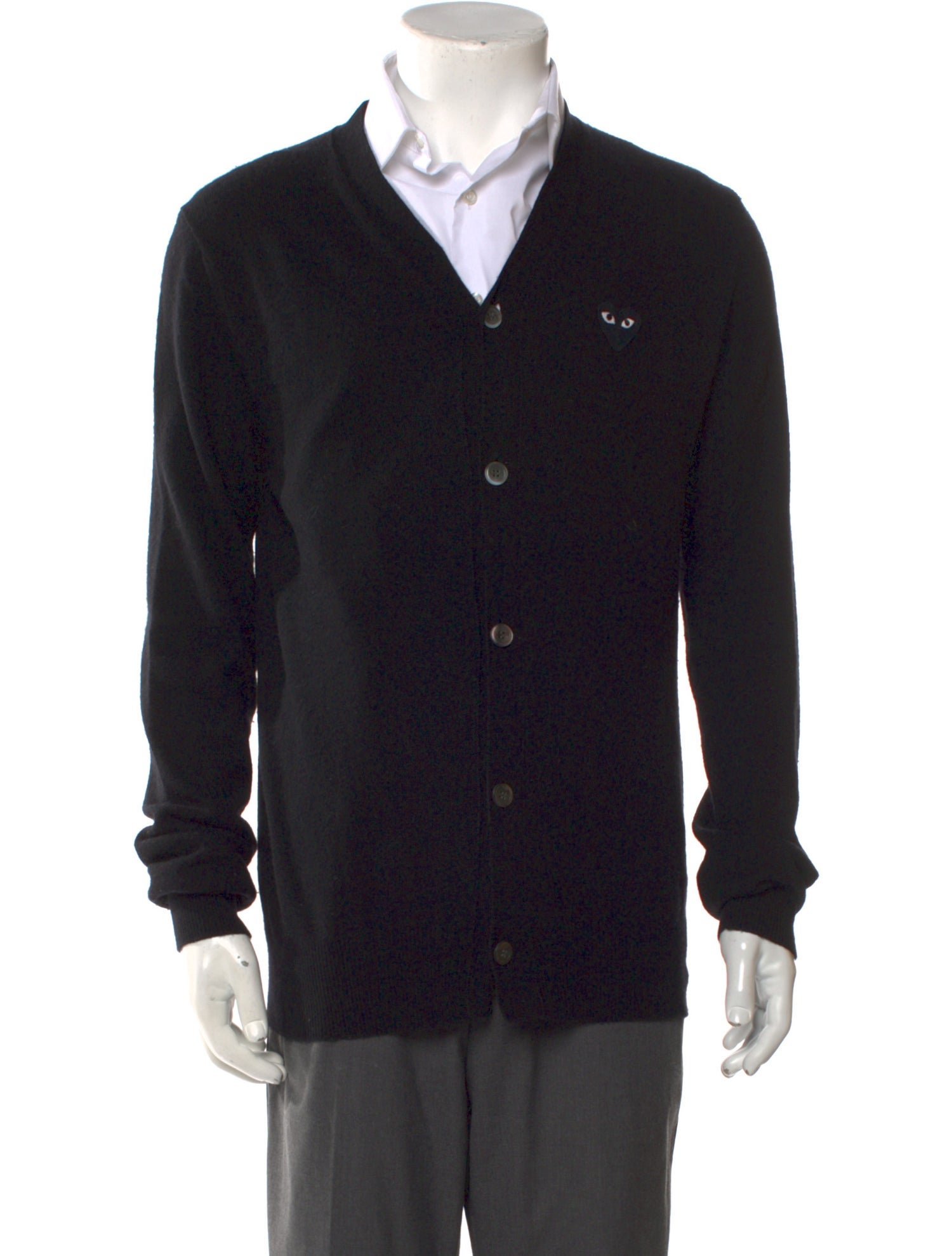 Comme des Garçons Play Wool V-Neck Cardigan