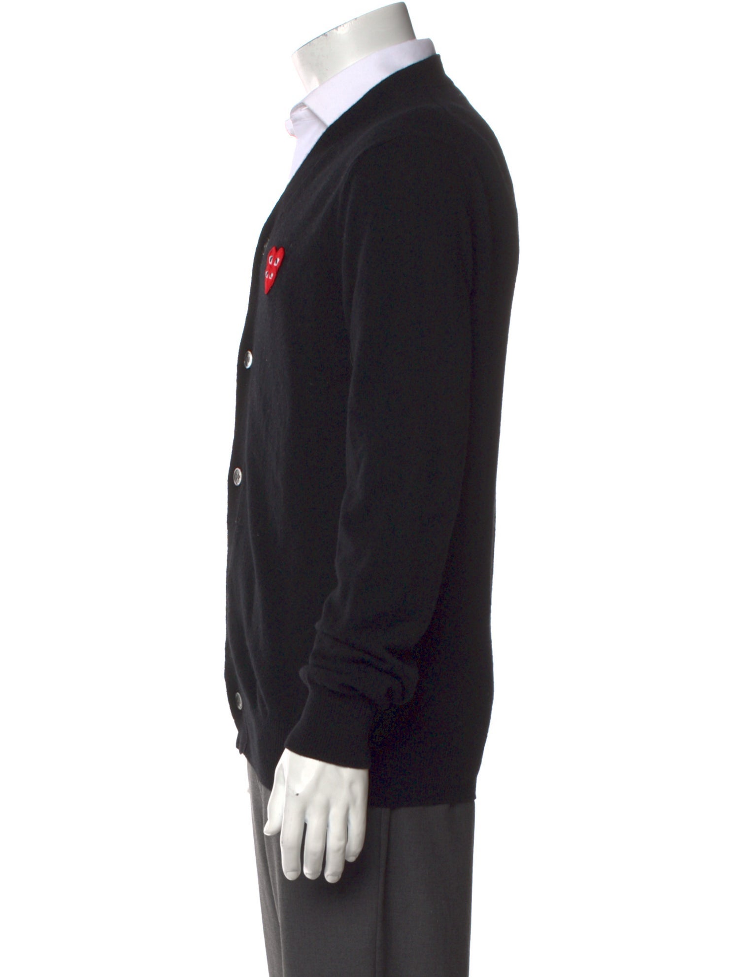 Comme des Garçons Play Wool V-Neck Cardigan