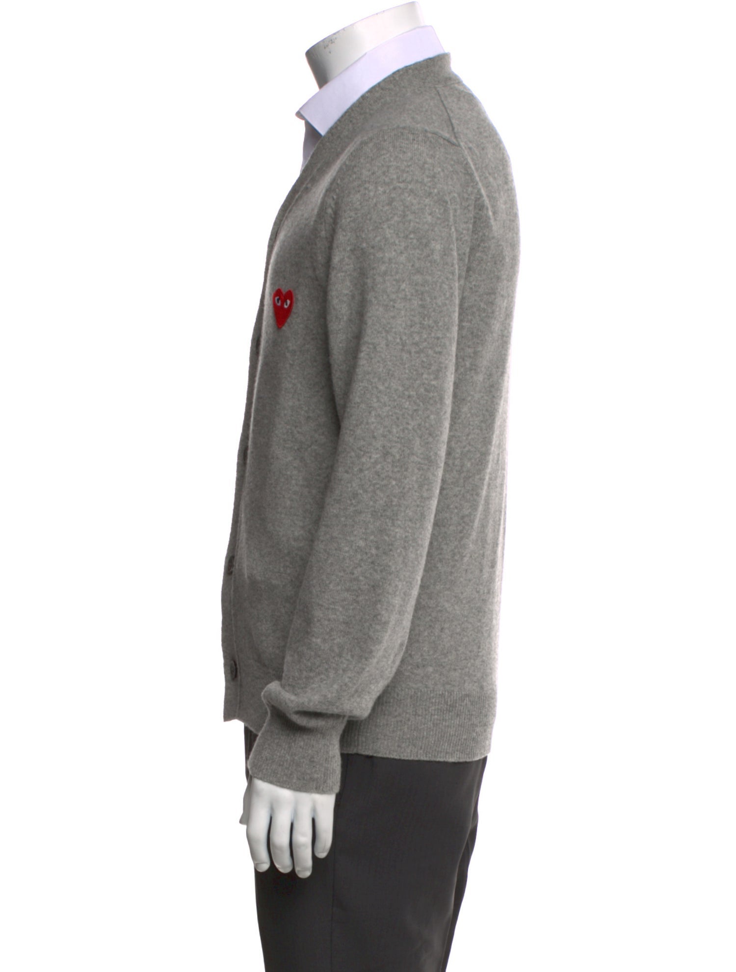 Comme des Garçons Play Wool Graphic Print Cardigan