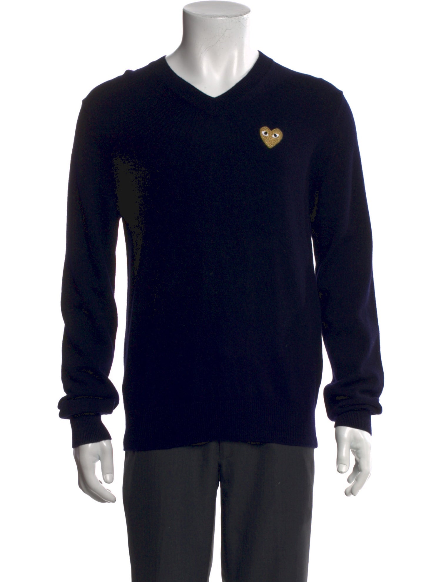 Comme des Garçons Play Wool Graphic Print Pullover