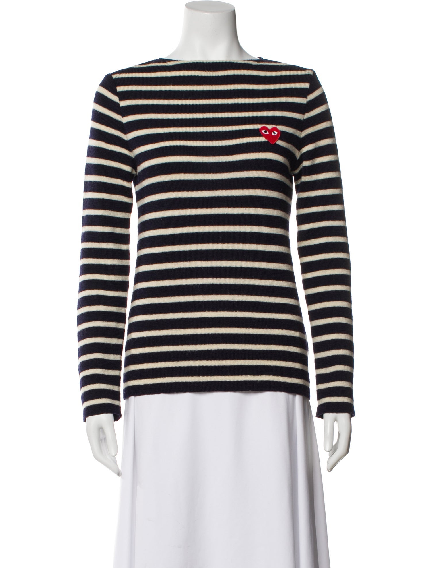 Comme des Garçons Play Wool Striped Sweater