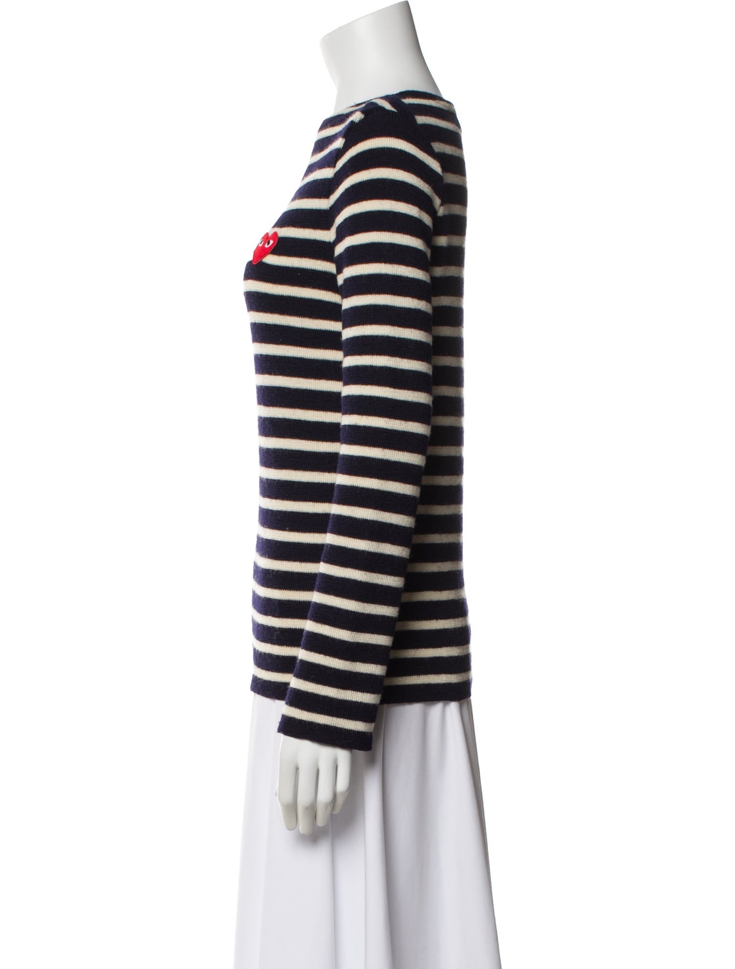 Comme des Garçons Play Wool Striped Sweater
