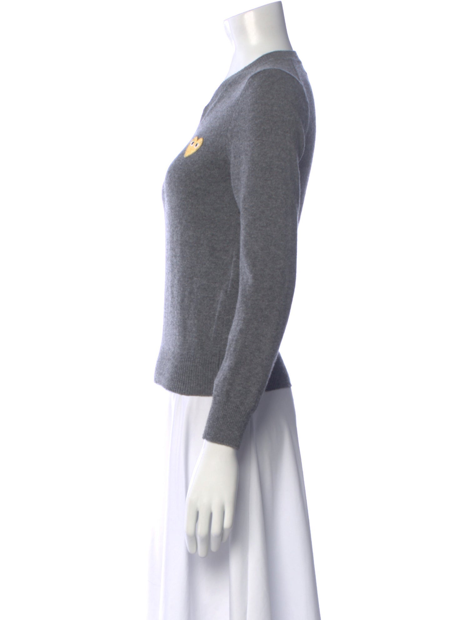 Comme des Garçons Play Wool V-Neck Sweater