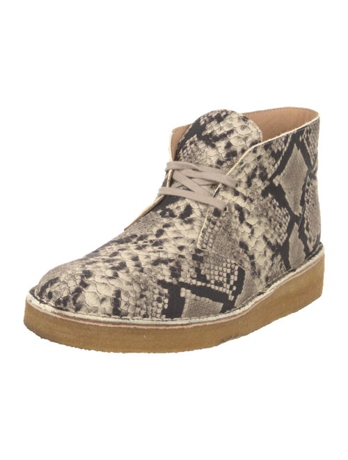 Clarks Originals X Aimé Leon Dore Leather Animal Print Lace-Up Boots