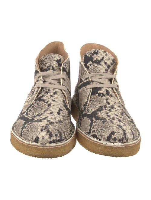 Clarks Originals X Aimé Leon Dore Leather Animal Print Lace-Up Boots