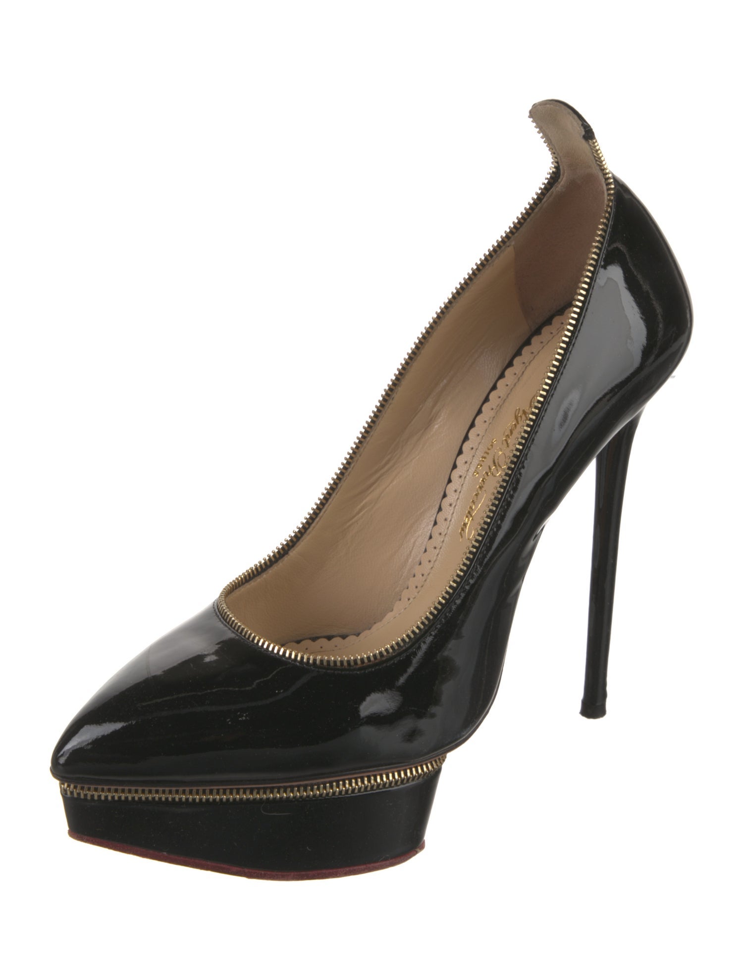Charlotte Olympia x Agent Provocateur Patent Leather Pumps