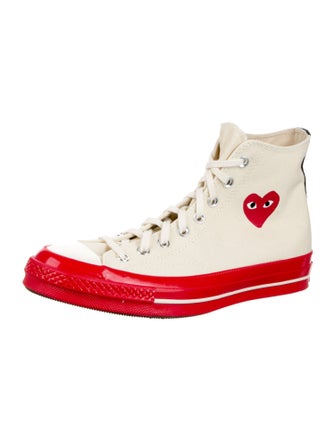 Comme des Garçons Play x Converse Canvas Printed Sneakers