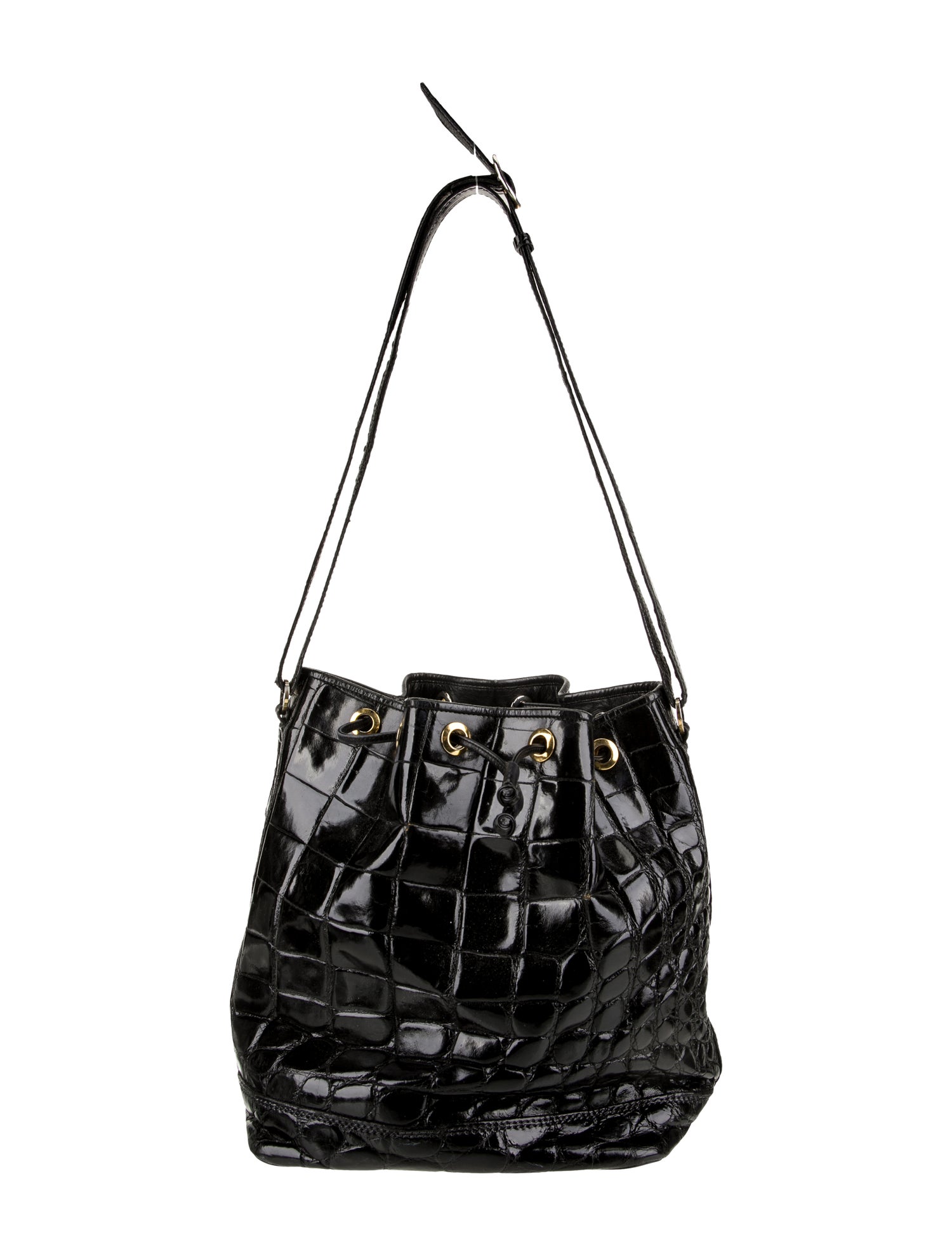 Colombo Embossed Leather Shoulder Bag