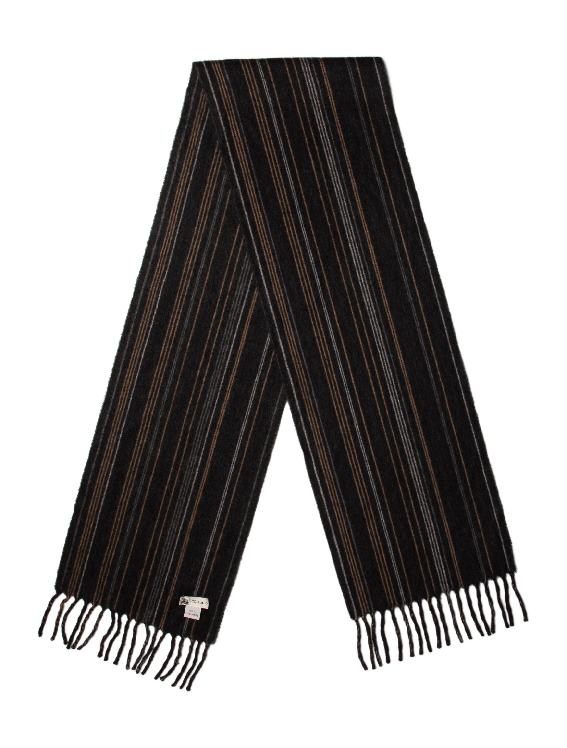 Colombo Cashmere Striped Scarf