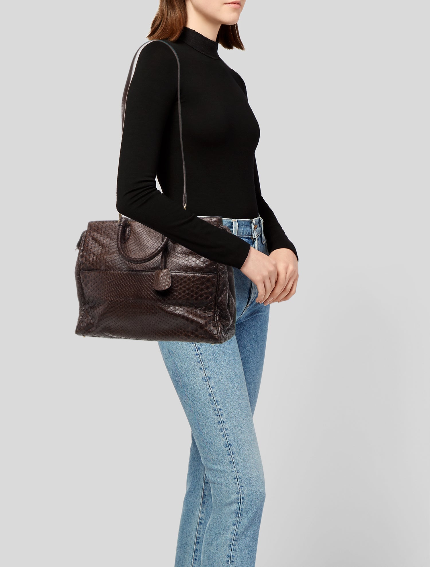 Colombo Leather Top Handle Bag