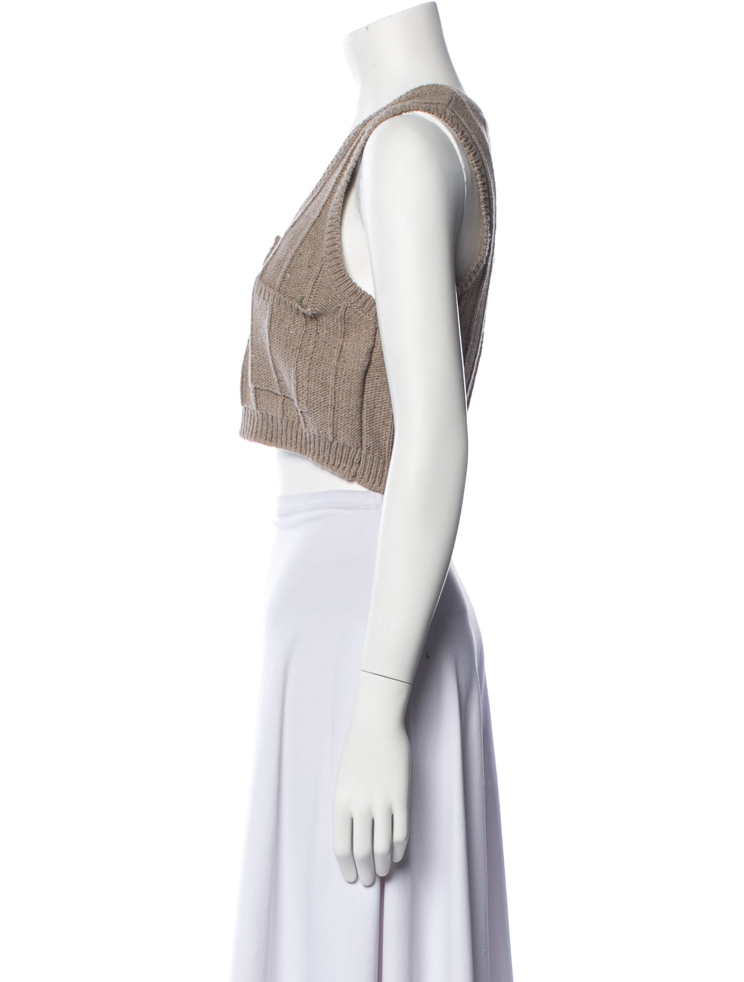 CORDERA Scoop Neck Sleeveless Crop Top