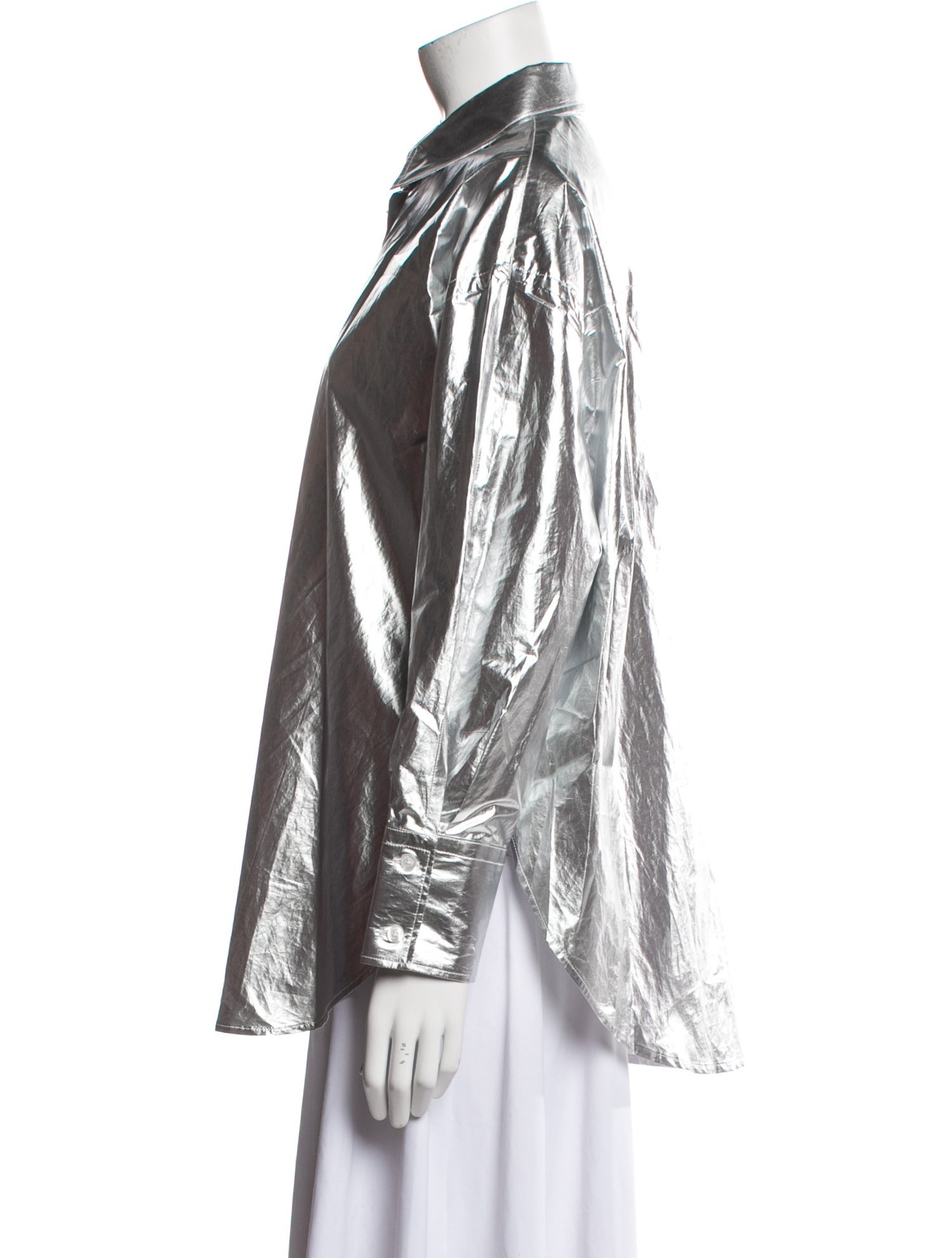 CORDERA Long Sleeve Button-Up Top