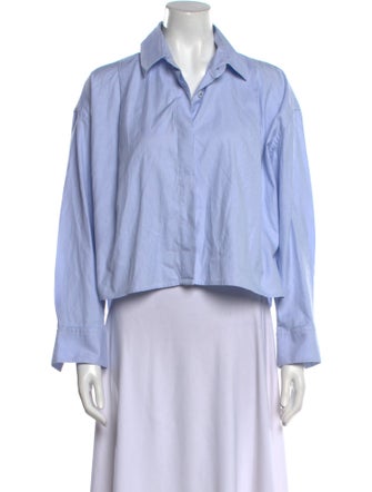 CORDERA Long Sleeve Button-Up Top