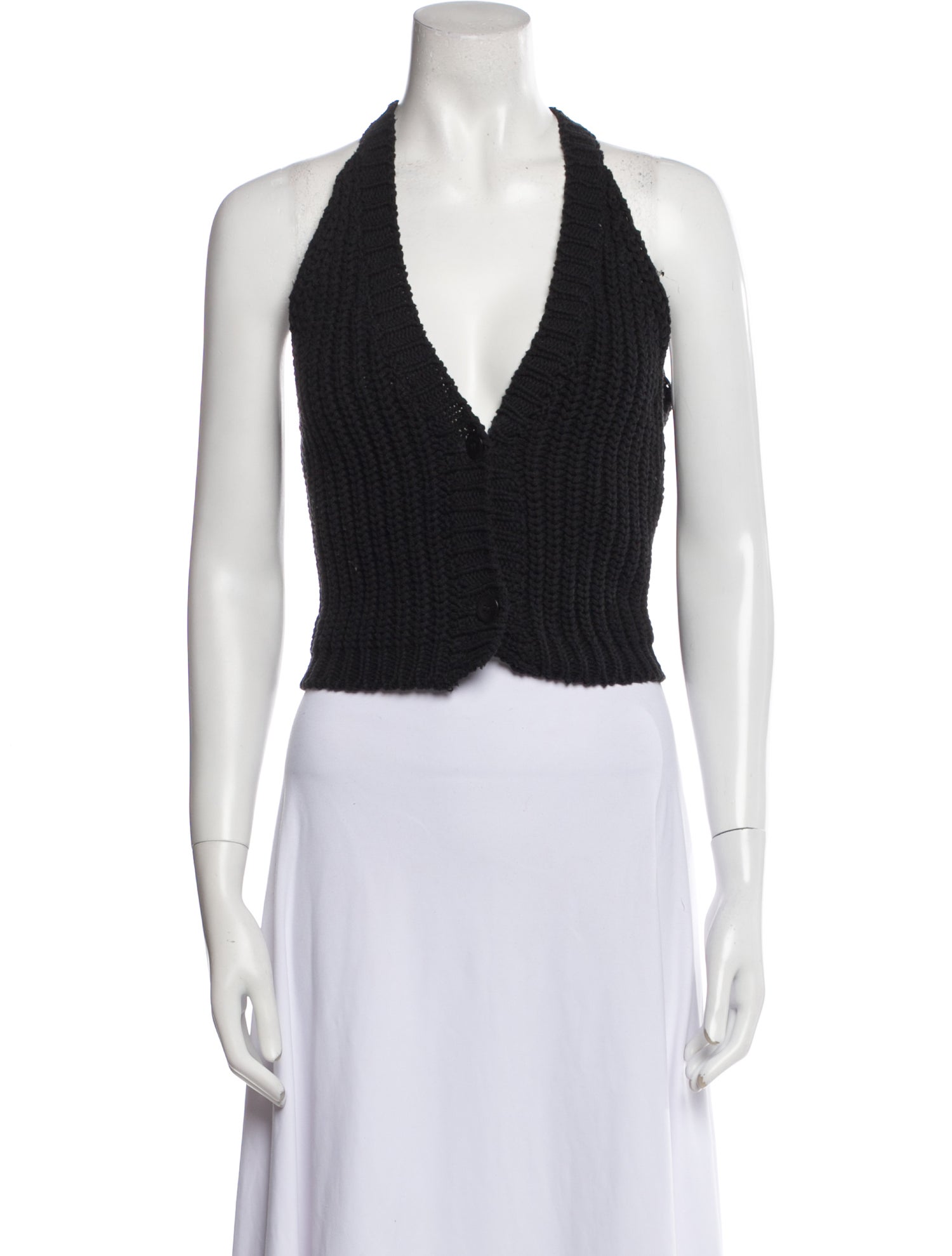 CORDERA Plunge Neckline Sweater