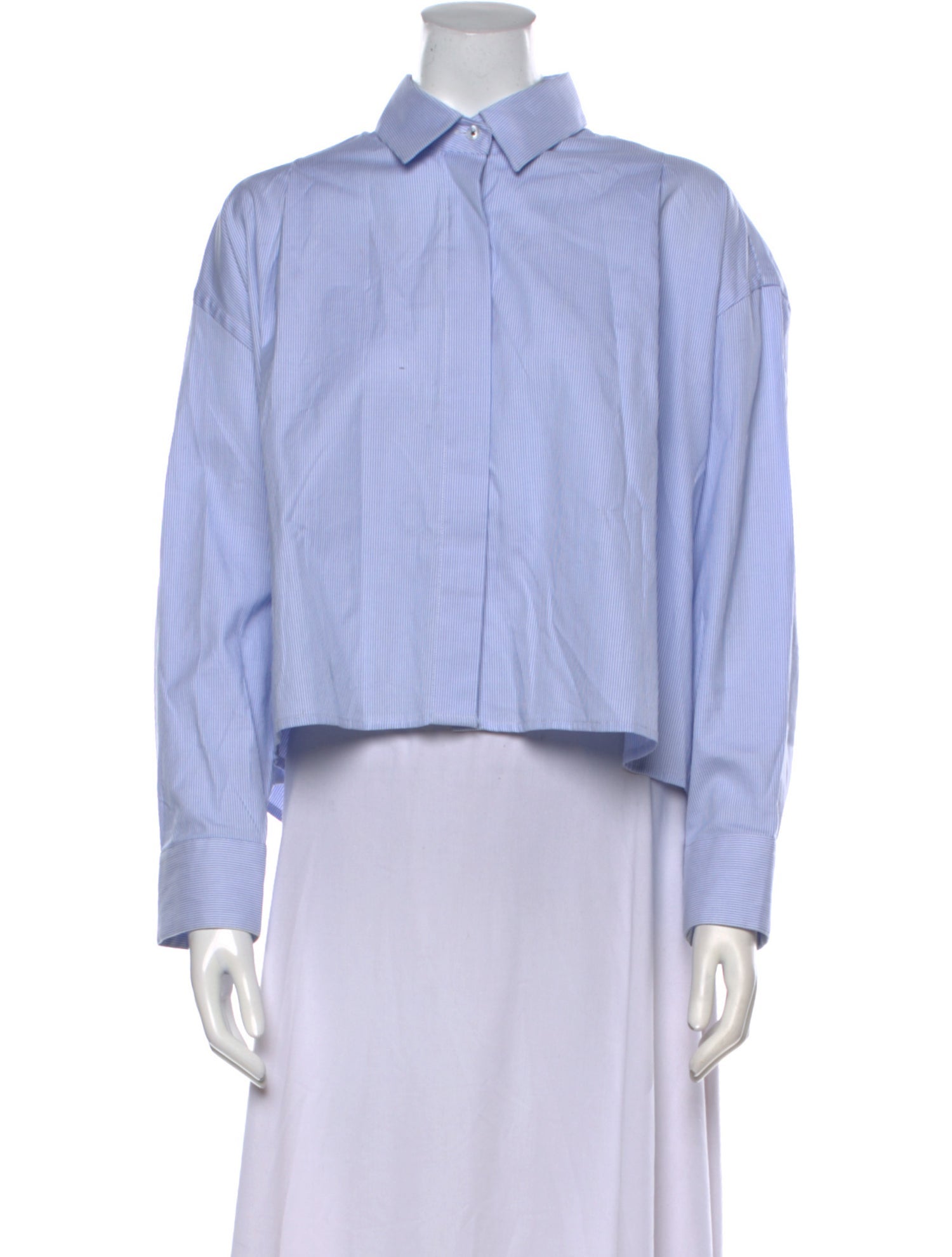 CORDERA Linen Long Sleeve Crop Top