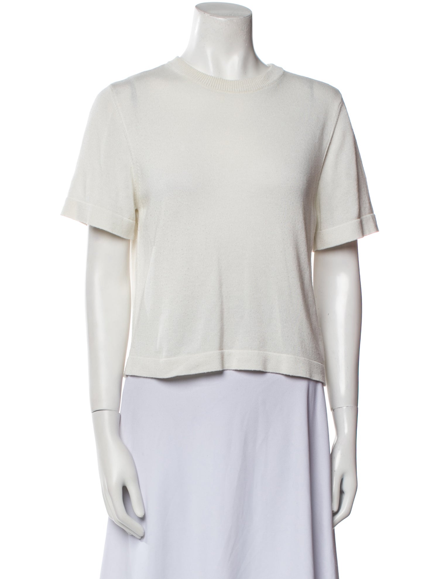 CORDERA Crew Neck Short Sleeve Crop Top