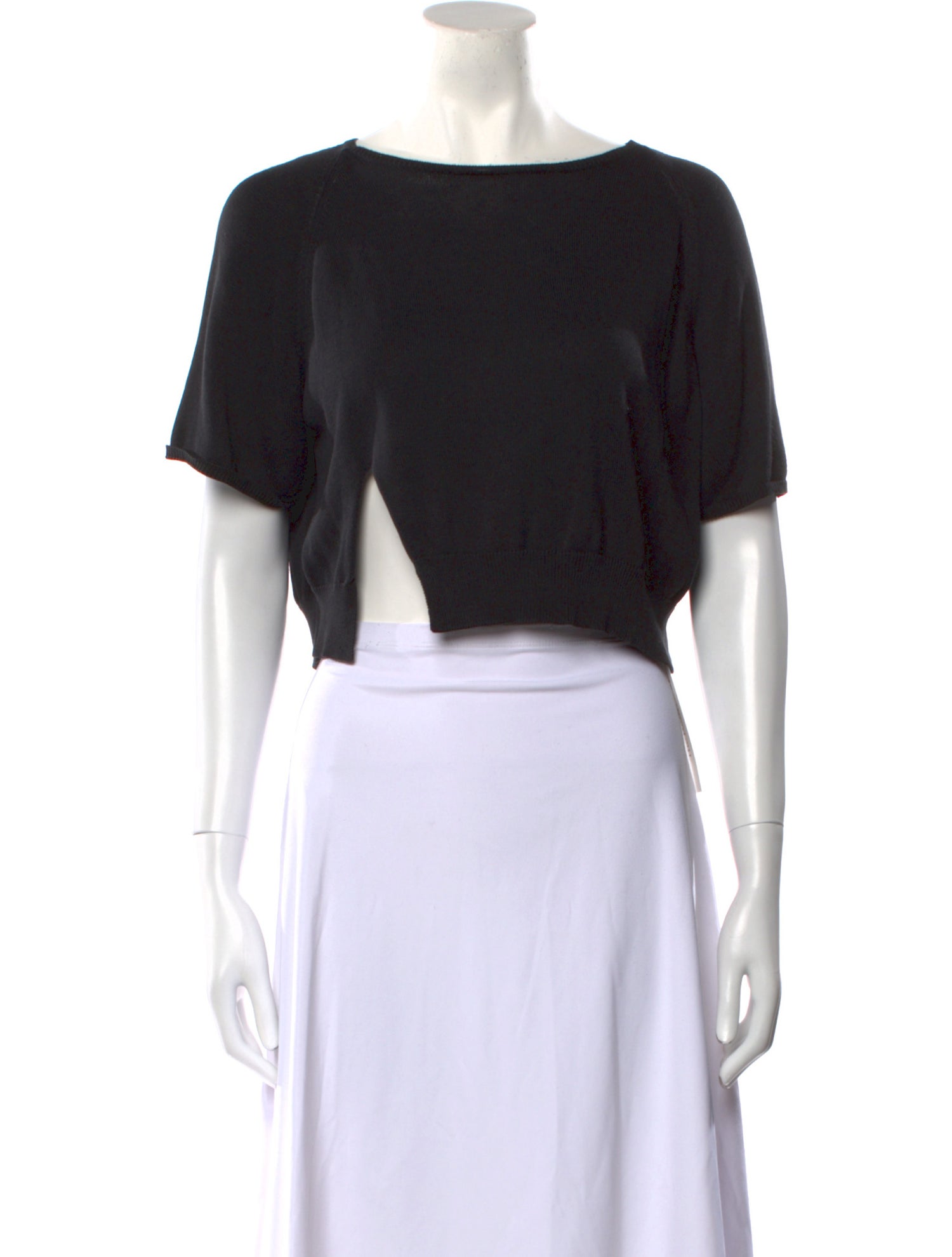 CORDERA Silk Bateau Neckline Sweater