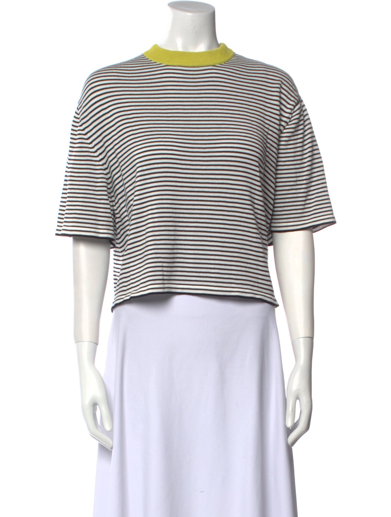 CORDERA Striped Crew Neck Sweater