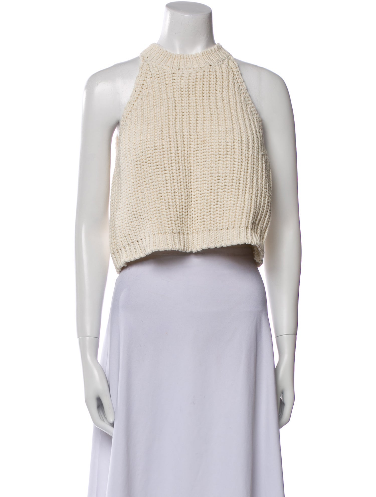 CORDERA Halterneck Sleeveless Crop Top