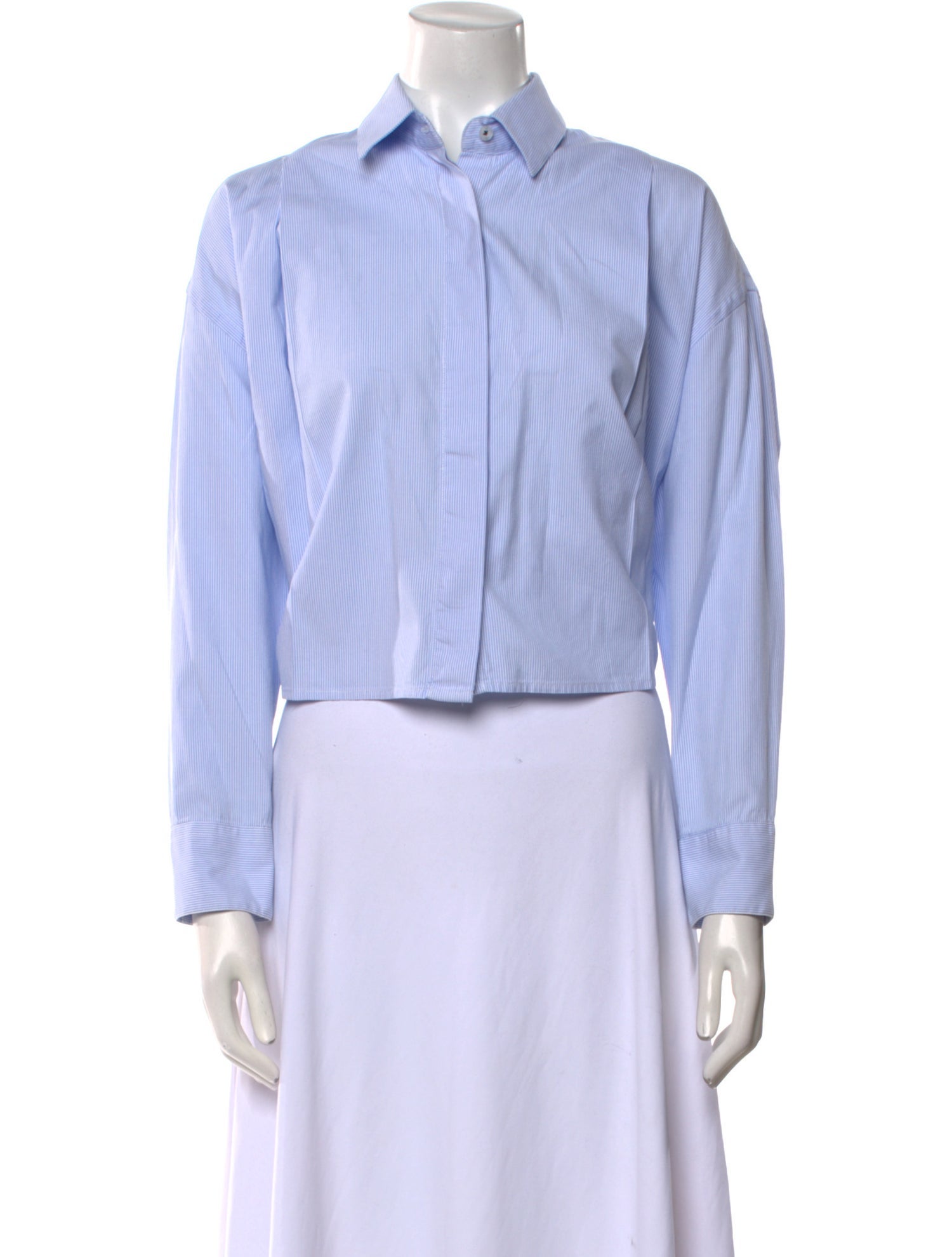 CORDERA Linen Long Sleeve Crop Top