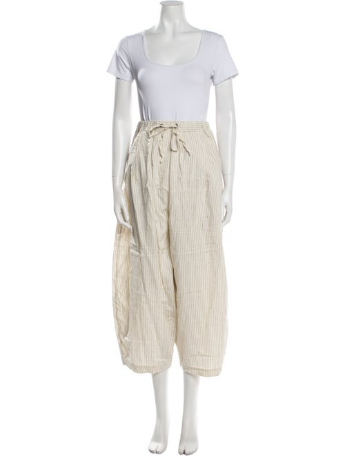 CORDERA Striped Pleated Accents Pant Set