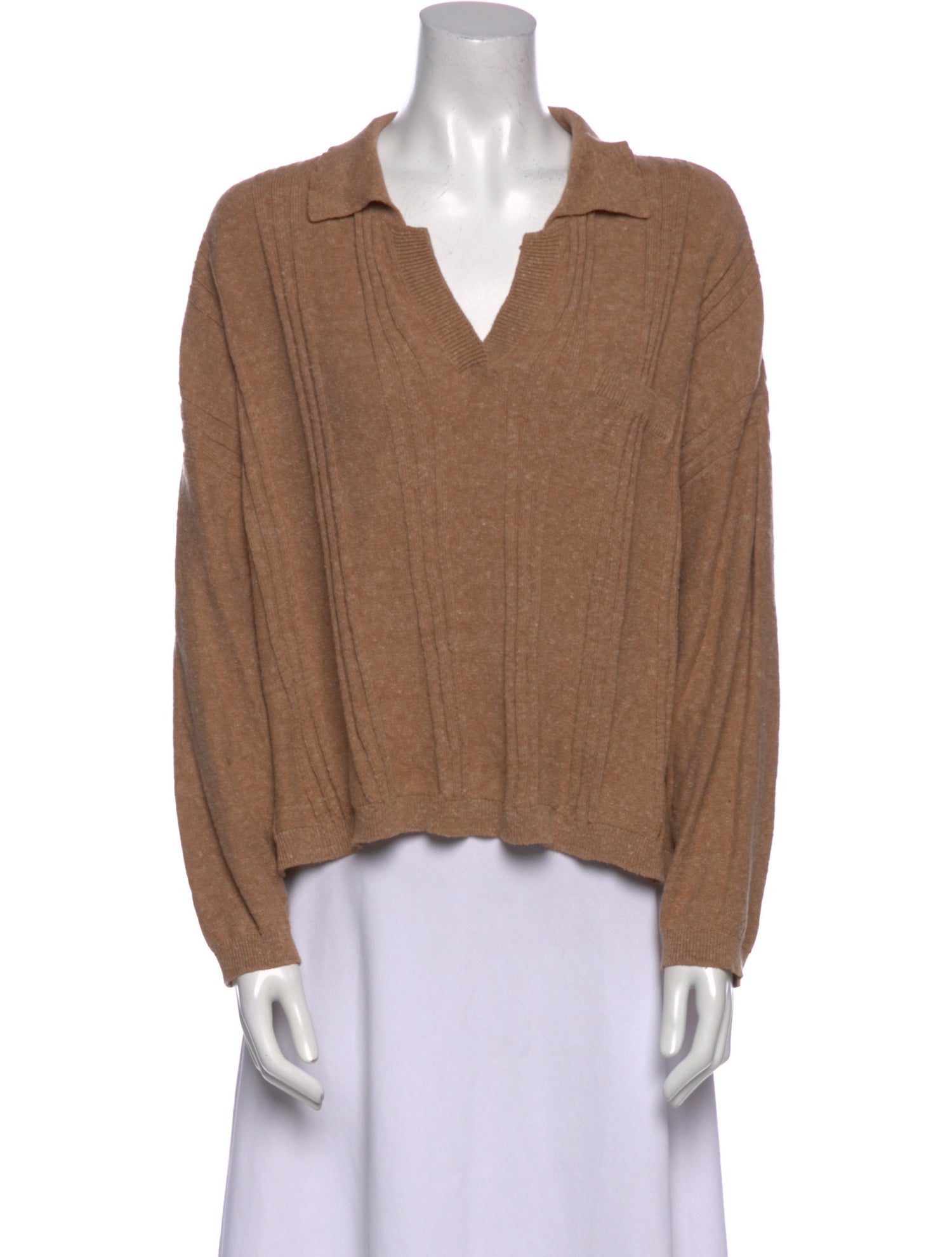 CORDERA V-Neck Long Sleeve Sweatshirt