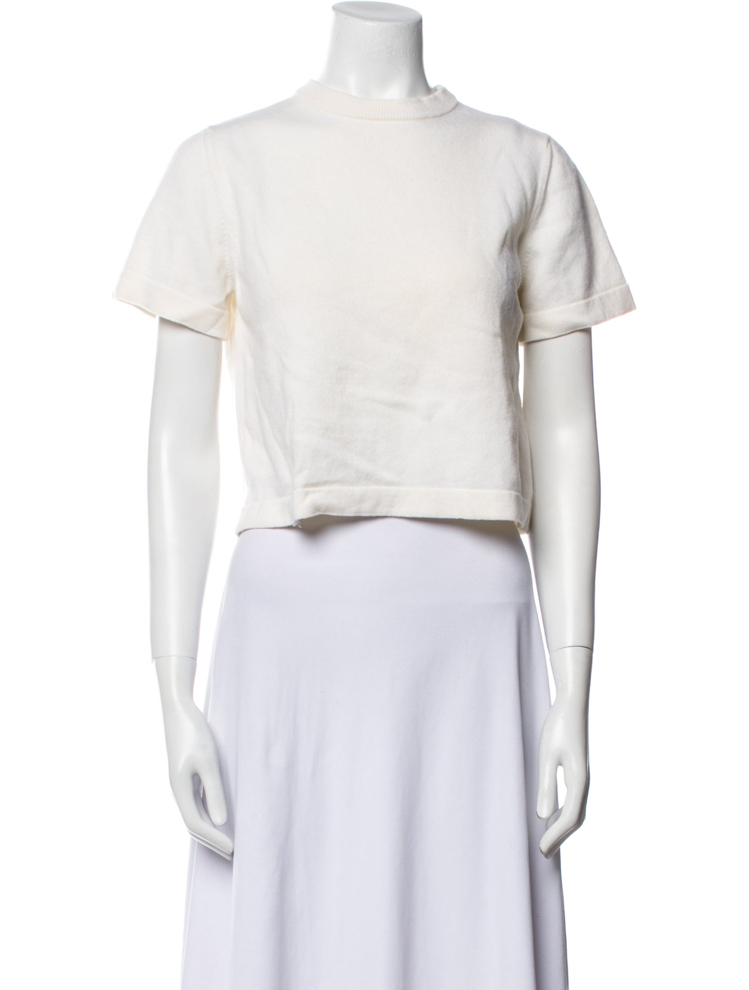 CORDERA Merino Wool Crew Neck Crop Top