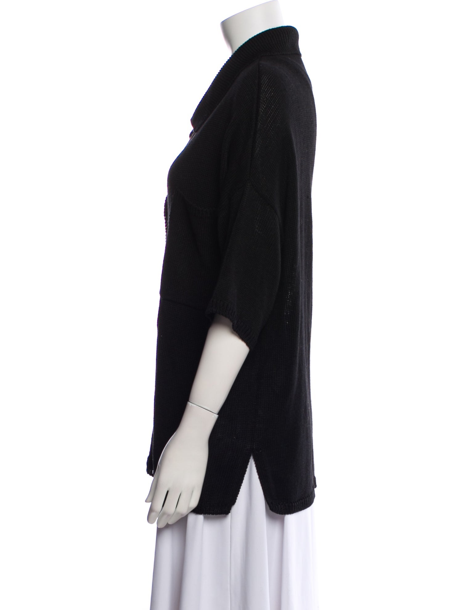 CORDERA Linen Mock Neck Sweater