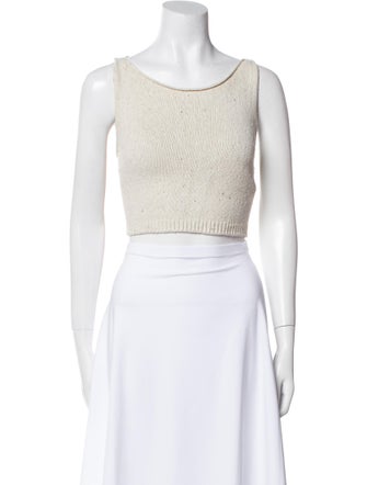 CORDERA Scoop Neck Sleeveless Crop Top