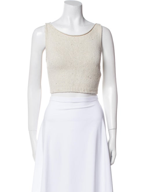 CORDERA Scoop Neck Sleeveless Crop Top