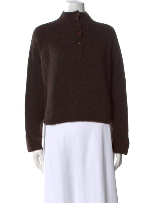 CORDERA Alpaca Mock Neck Sweater