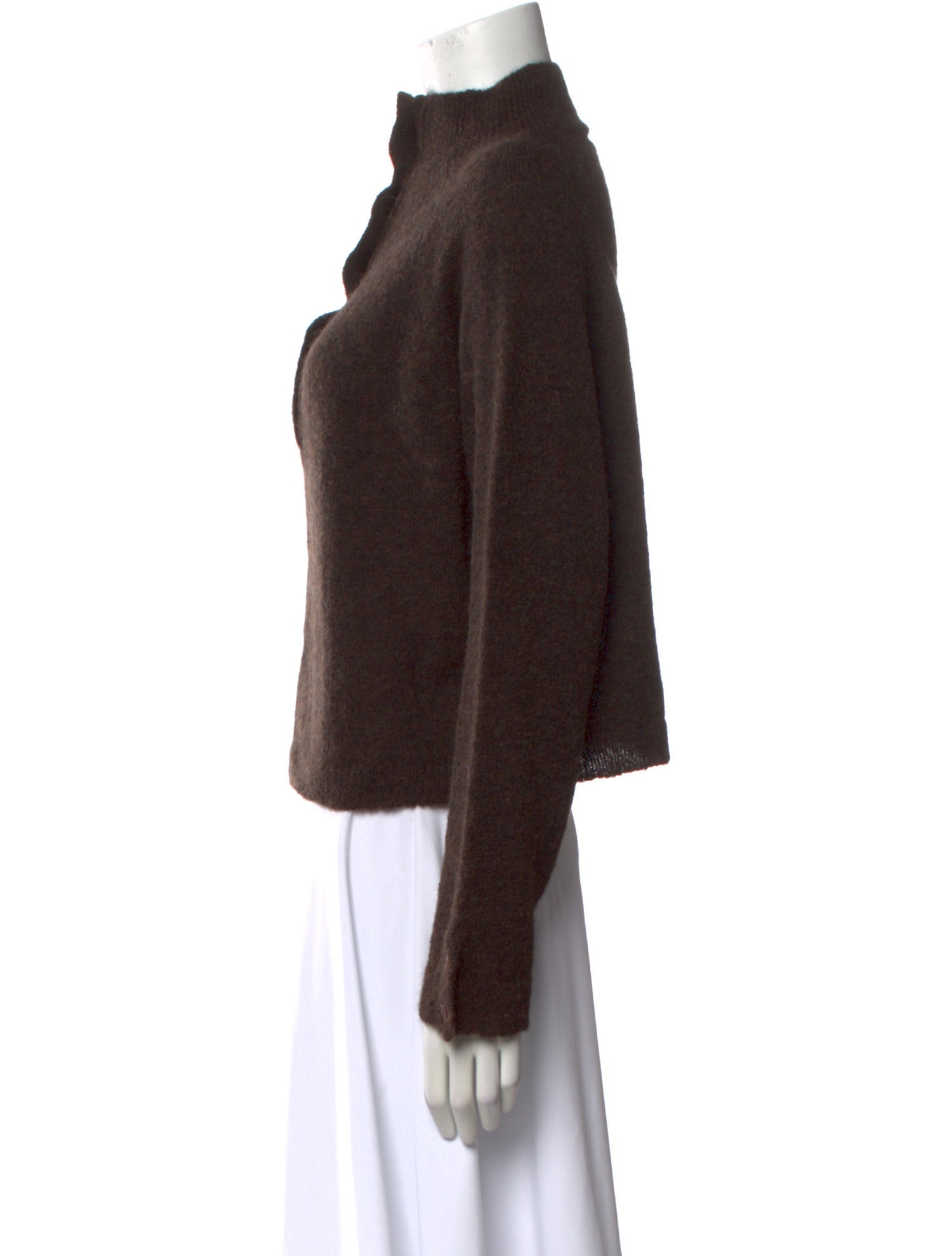 CORDERA Alpaca Mock Neck Sweater