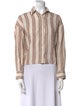CORDERA Linen Striped Top