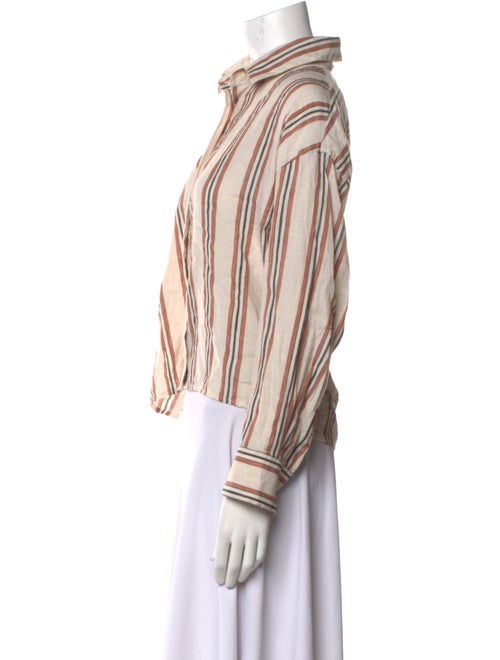 CORDERA Linen Striped Top