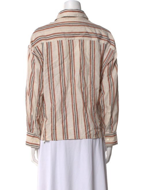 CORDERA Linen Striped Top
