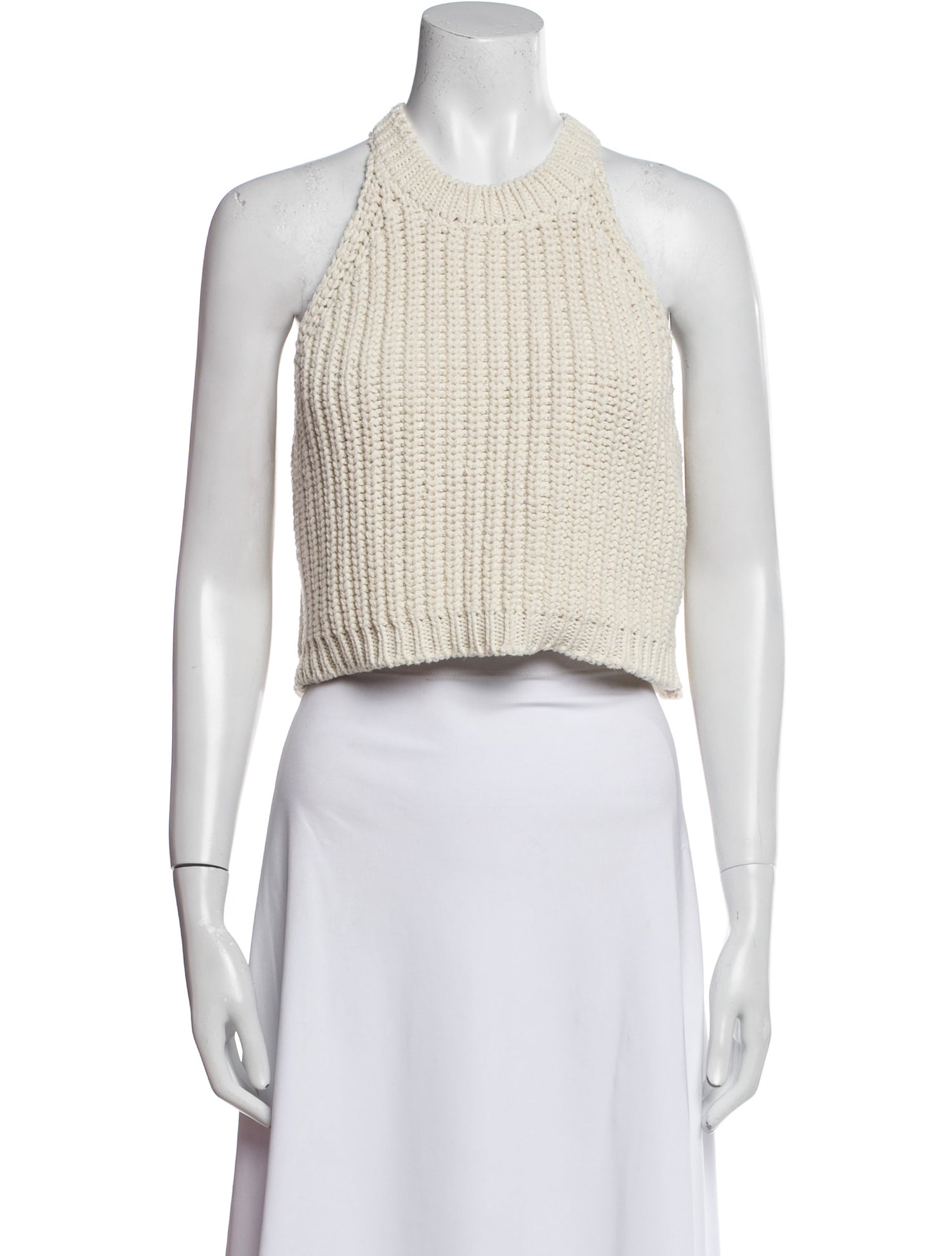 CORDERA Halterneck Sleeveless Crop Top