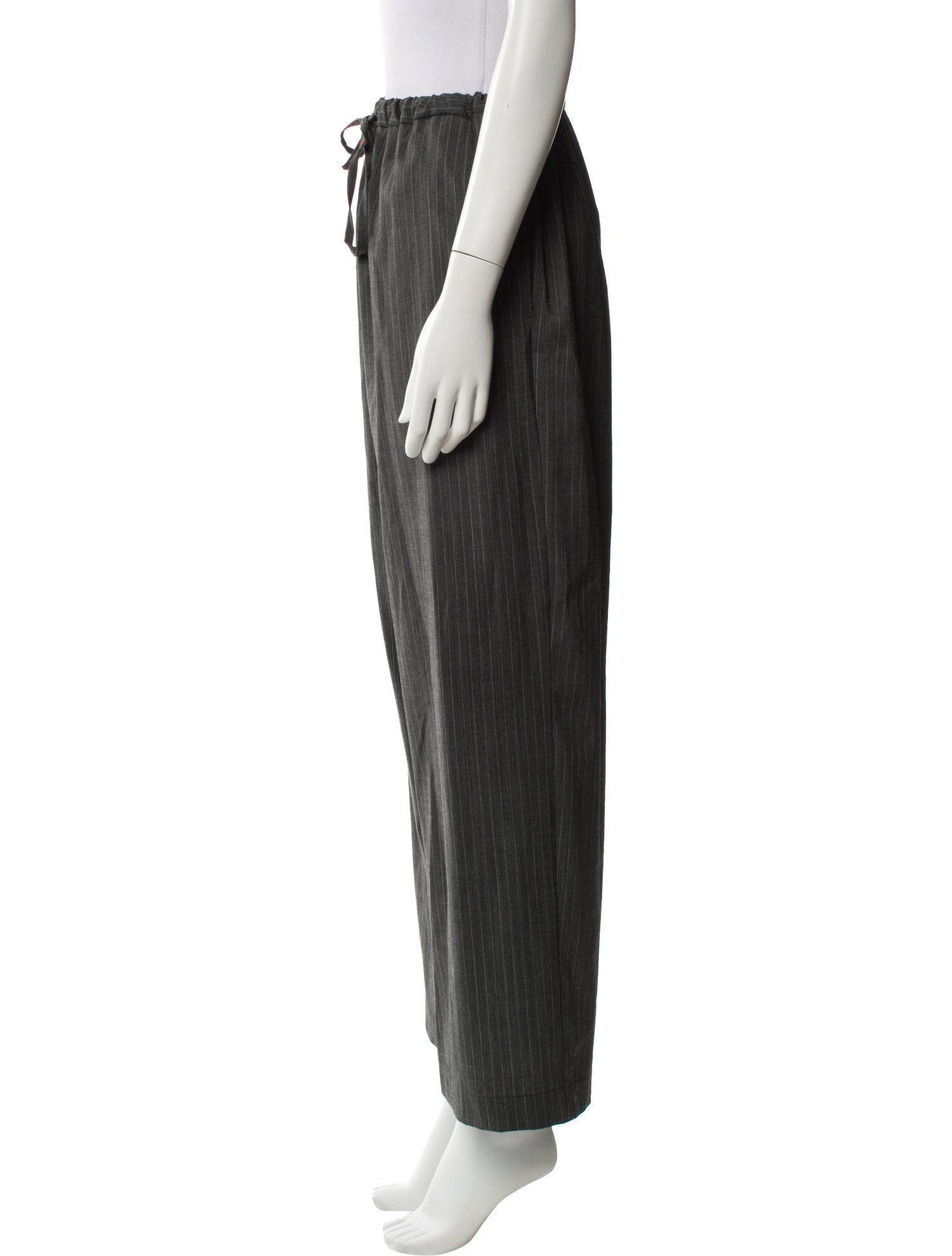 CORDERA Striped Wide Leg Pants