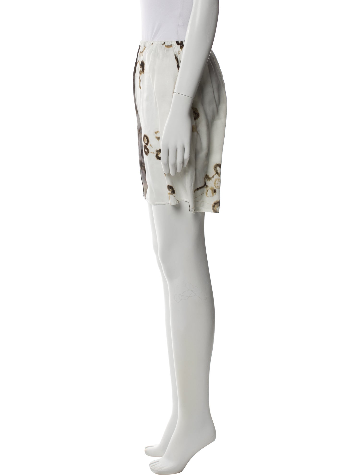 CORDERA Floral Print Knee-Length Shorts