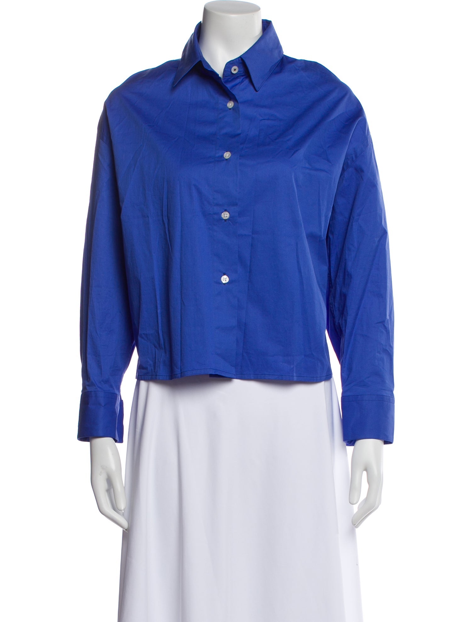 CORDERA Long Sleeve Button-Up Top