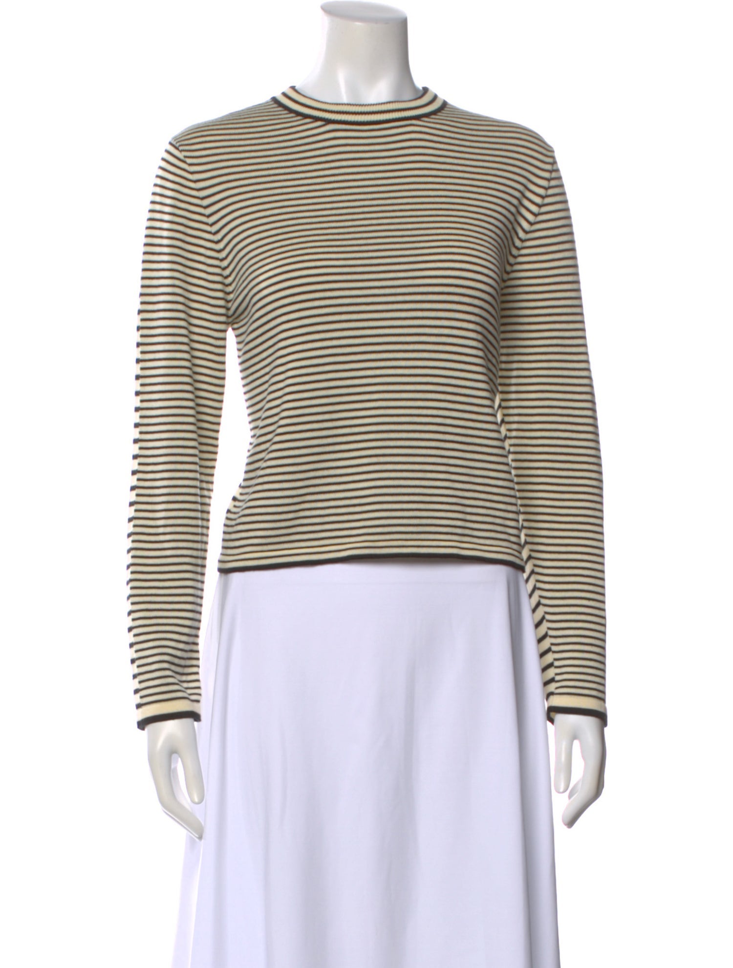 CORDERA Striped Crew Neck Sweater