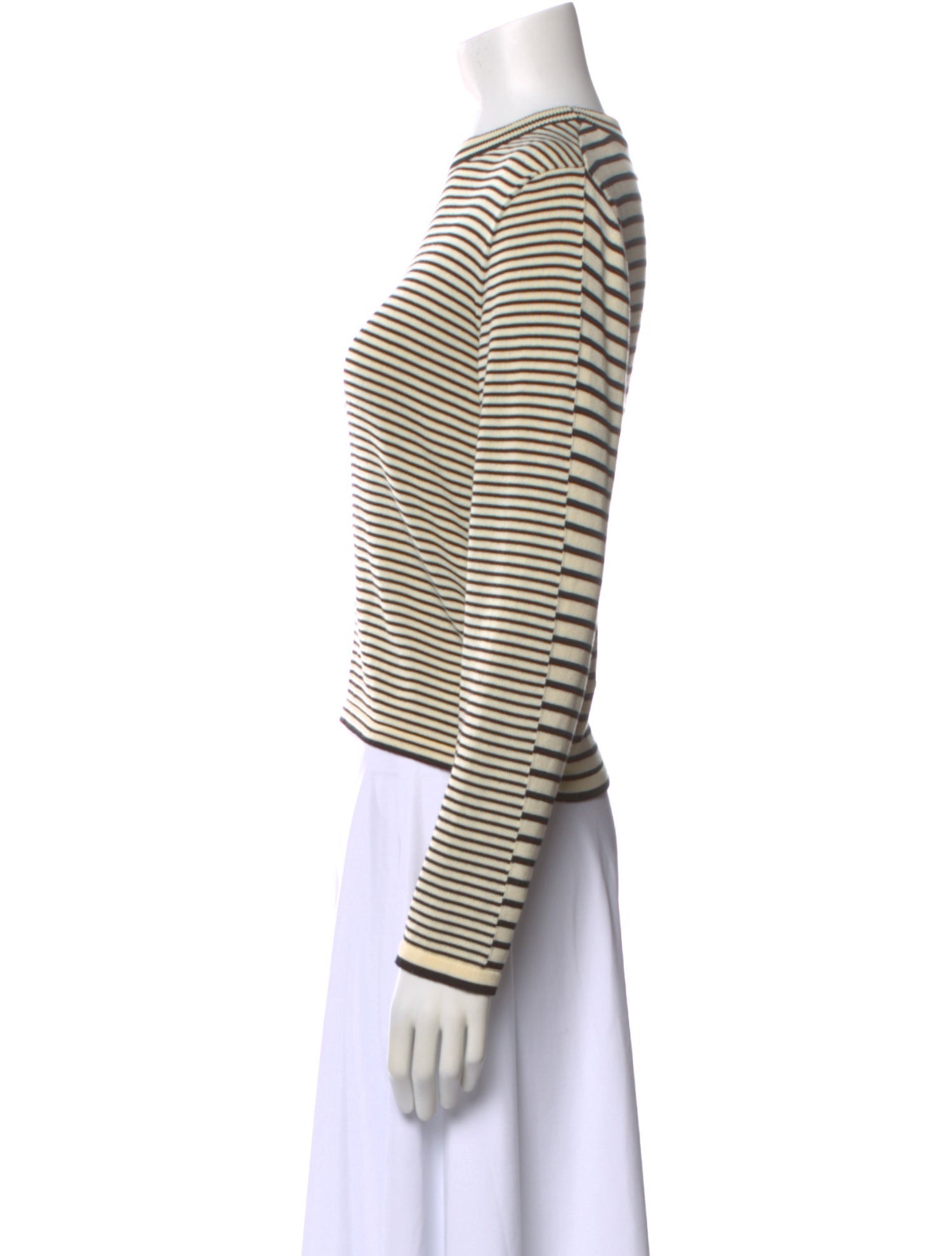 CORDERA Striped Crew Neck Sweater