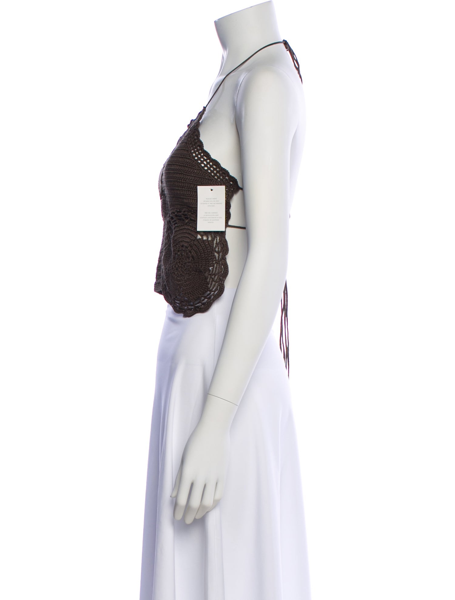 CORDERA Halterneck Sleeveless Crop Top w/ Tags
