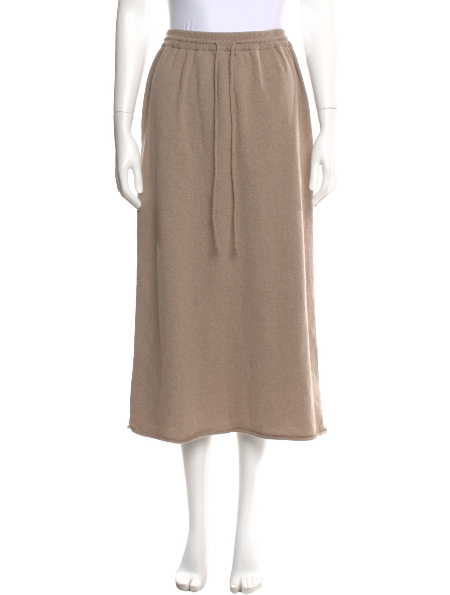 CORDERA Merino Wool Midi Length Skirt