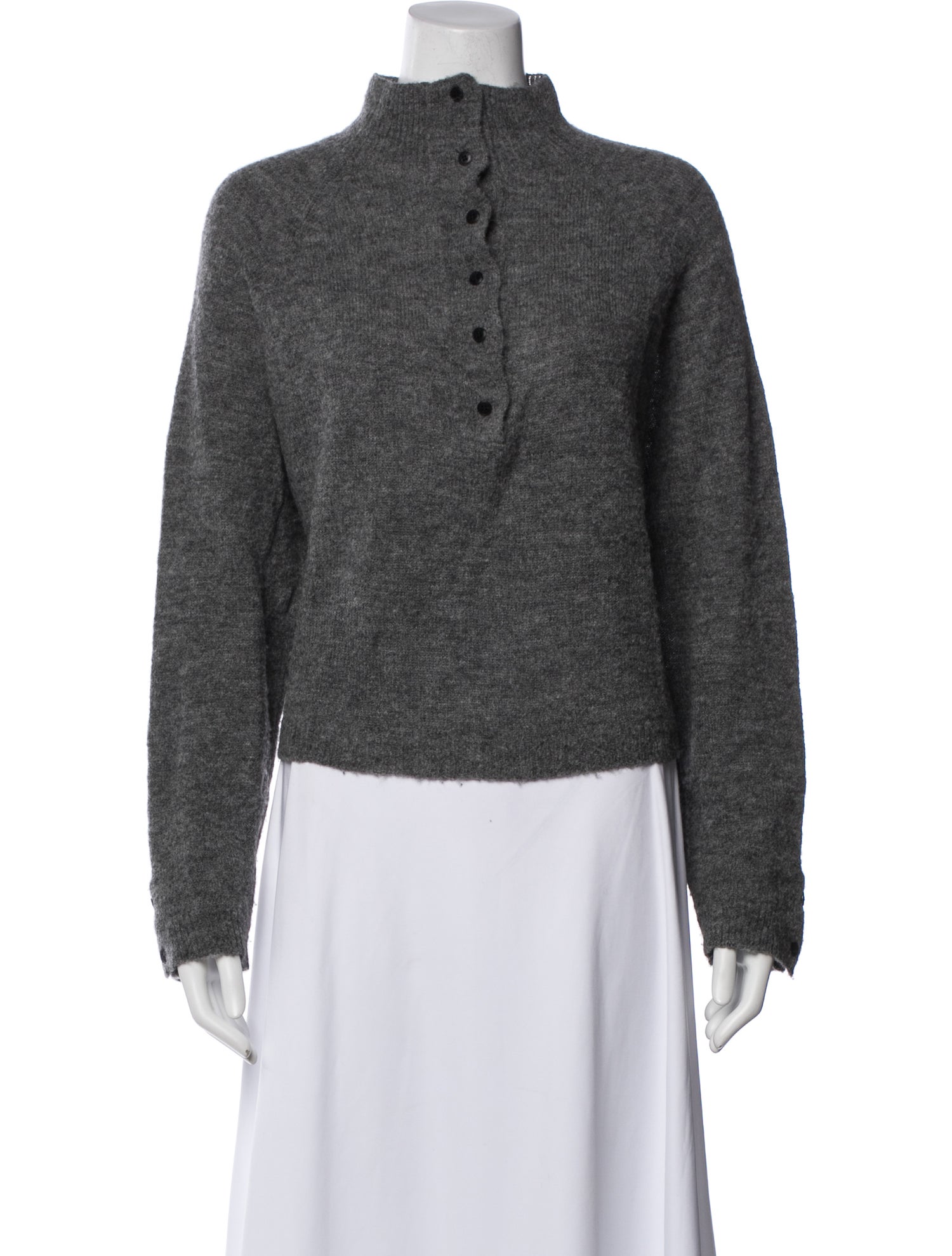 CORDERA Alpaca Mock Neck Sweater