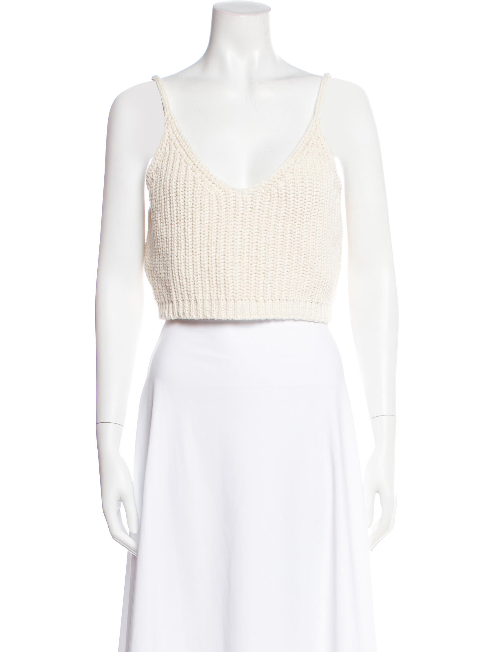 CORDERA V-Neck Sleeveless Crop Top