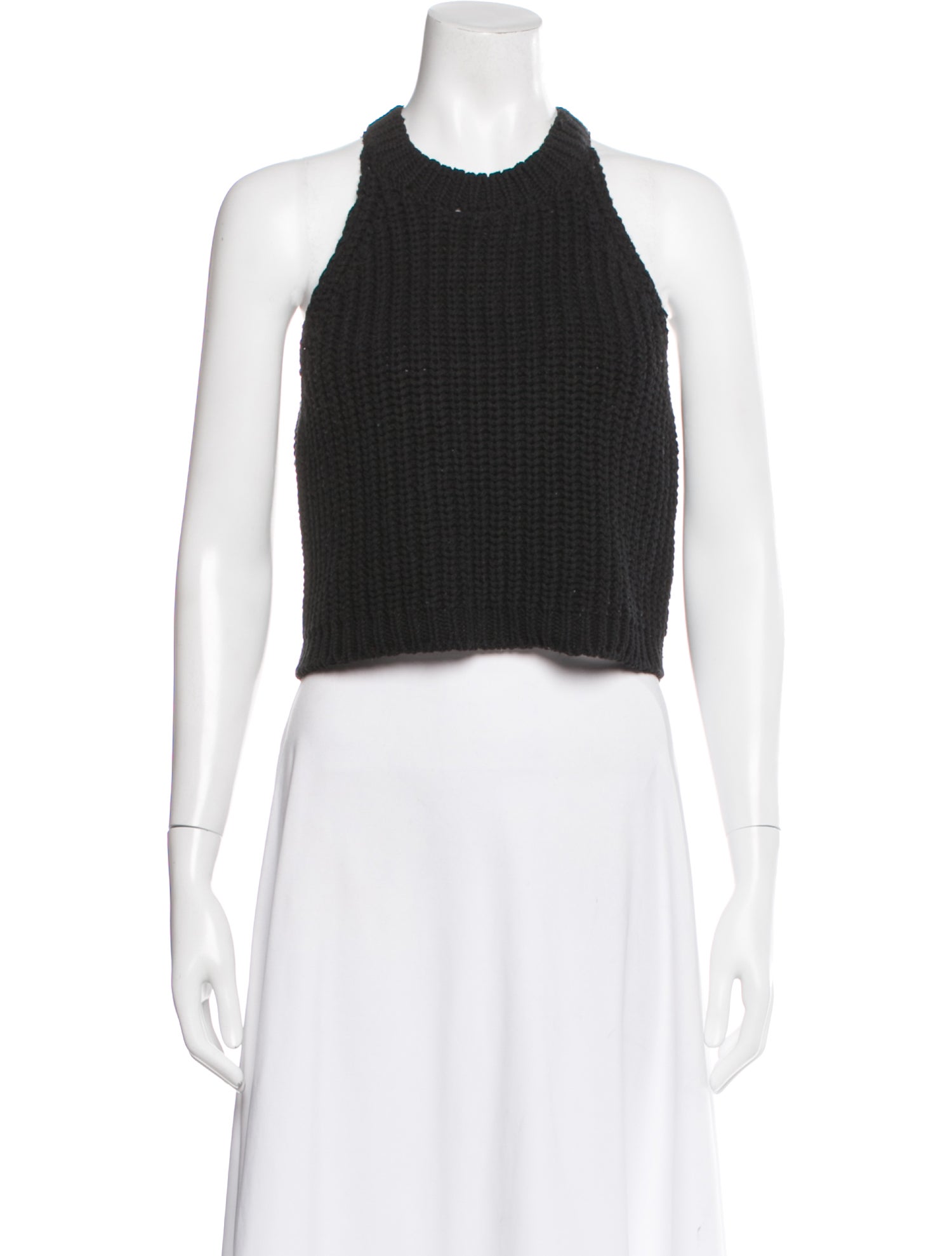CORDERA Halterneck Sleeveless Crop Top