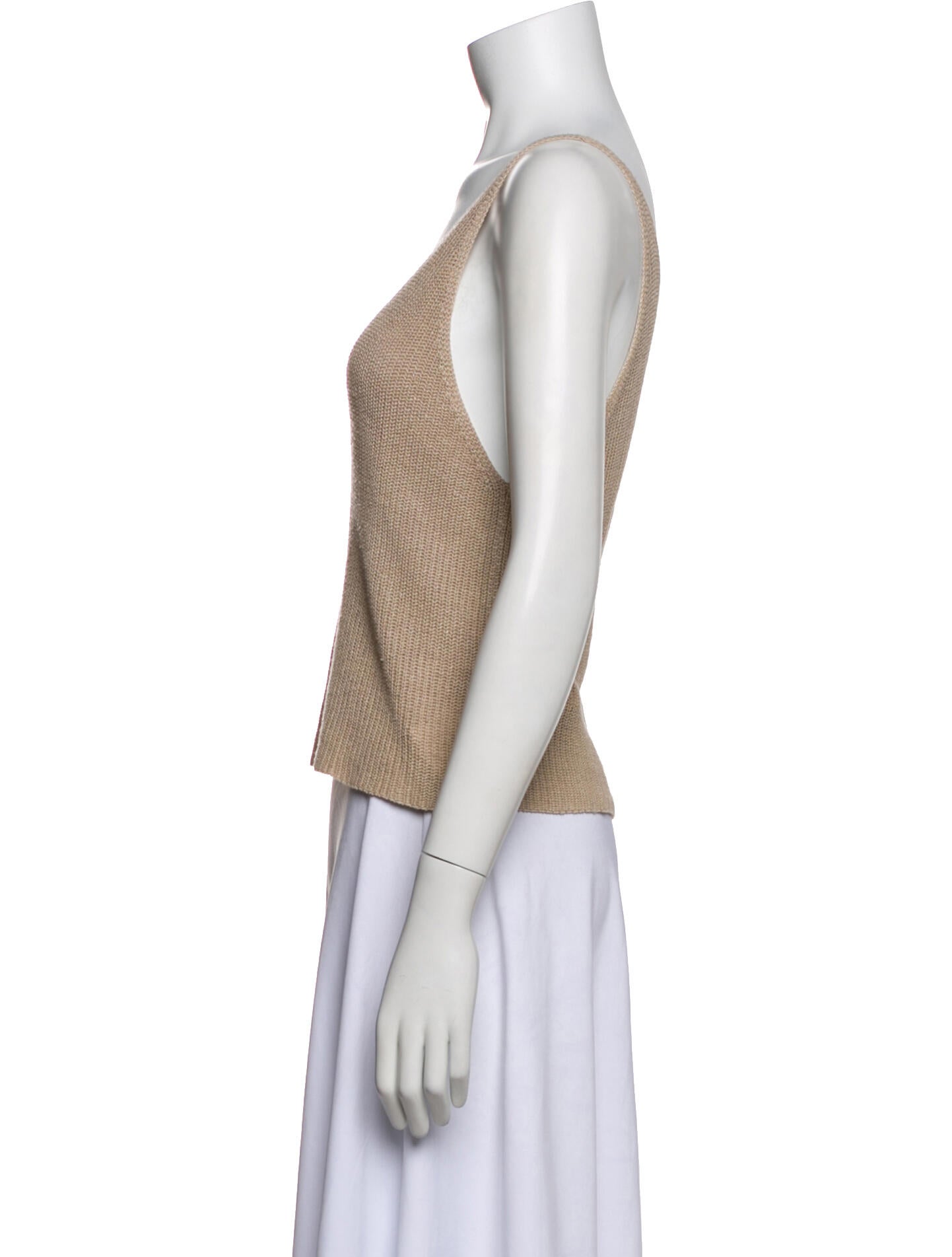 CORDERA Linen V-Neck Top