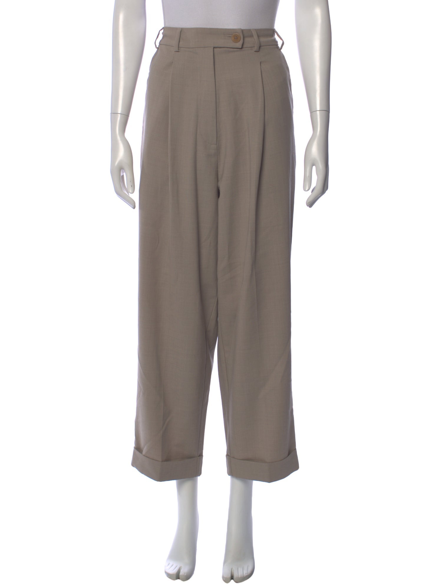 CORDERA Virgin Wool Wide Leg Pants